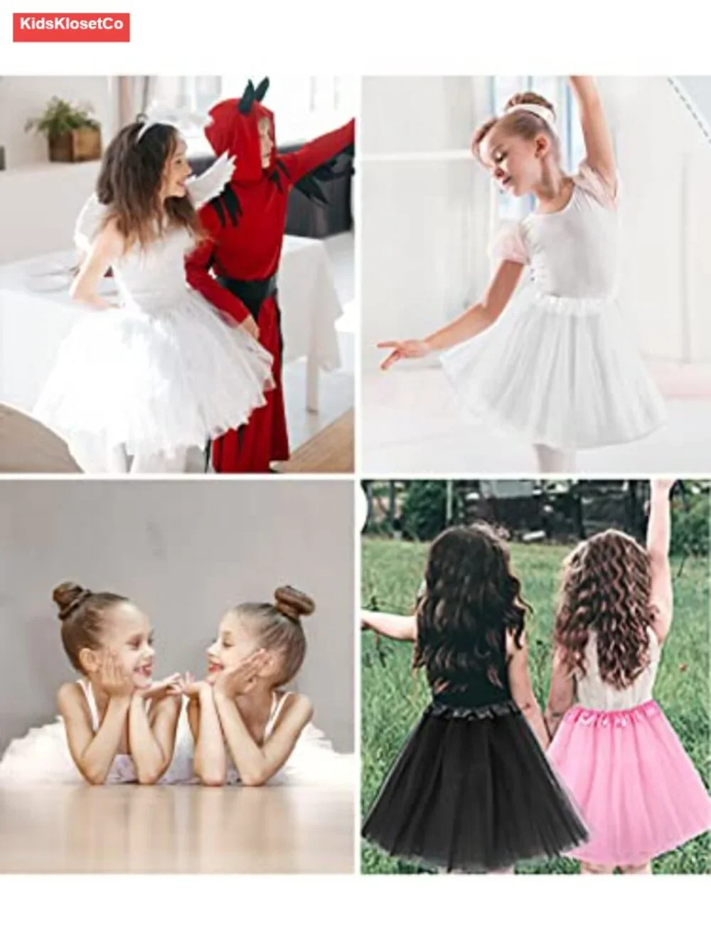 3-Layer Sparkle Tutu Skirt for Toddler Girls Ballet Dance